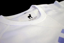 Load image into Gallery viewer, White/Black/Grey Graphic Raglan Tee by Jill Lamm