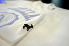 Load image into Gallery viewer, White/Black/Grey Graphic Raglan Tee by Jill Lamm