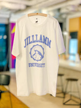 Load image into Gallery viewer, White/Black/Grey Graphic Raglan Tee by Jill Lamm